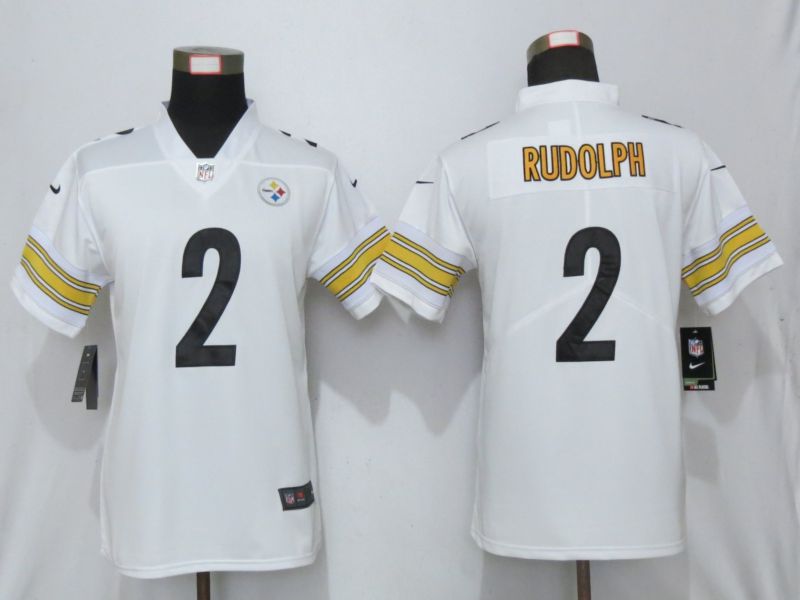 Women Pittsburgh Steelers #2 Rudolph White Nike 2019 Vapor Untouchable Elite Player->youth nfl jersey->Youth Jersey